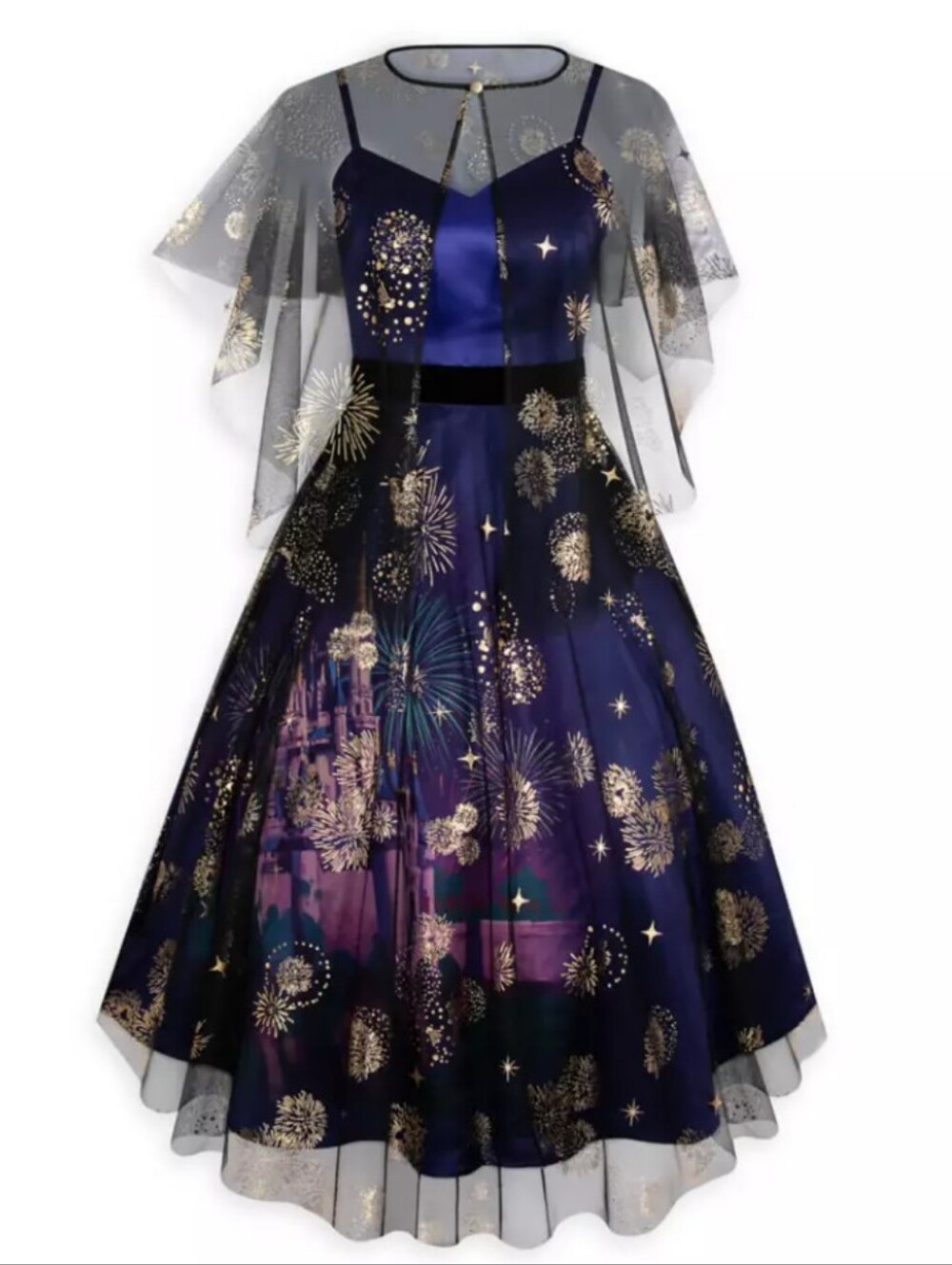 NWOT Disney Dress Shop Sleeping Beauty Castle Fireworks Dress Sz 6